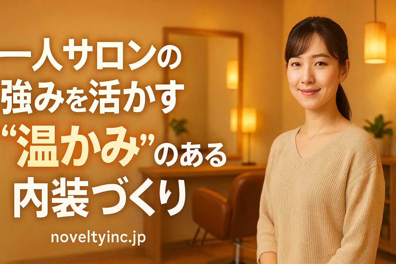 一人サロンの強みを活かす”温かみ”のある内装づくり