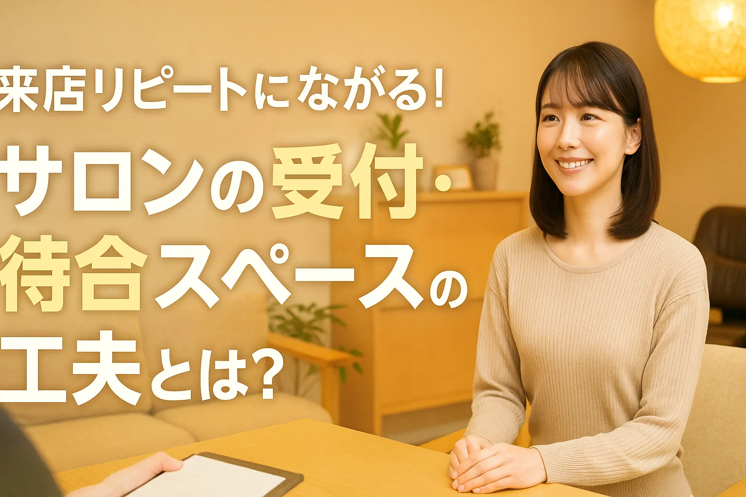 来店リピートにつながる！サロンの受付・待合スペースの工夫とは？
