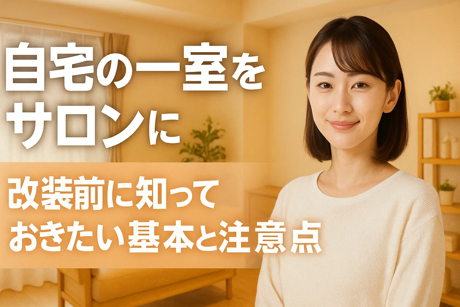 “自宅の一室をサロンに”改装前に知っておきたい基本と注意点